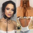 thumbnail image 1 of AYYUFE Women Gothic Suede Choker Wide Collar Necklace Neck, 1 of 8