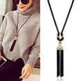 thumbnail image 1 of AYYUFE Women Long Tassel Elegant Chain Necklace, 1 of 7