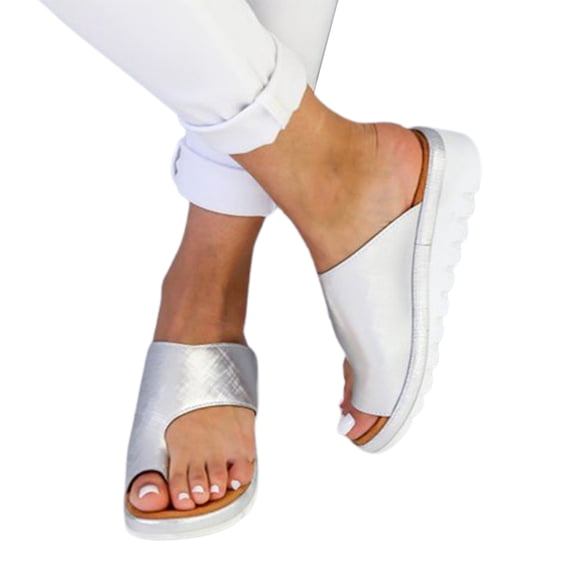 AYYUFE Women Wedge Lightweight PVC Slip-on Open Toe Slippers Sandals for Daily Life