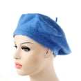 thumbnail image 1 of AYYUFE Women Wool Felt Beret Cap Winter Girl Warm Solid Color Beret French Artist Beanie Hat Ski Cap for Cold Weather, 1 of 4