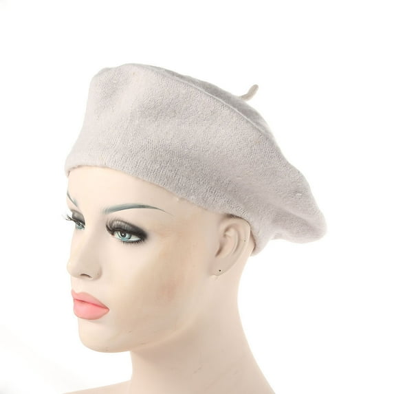 AYYUFE Women Wool Felt Beret Cap Winter Girl Warm Solid Color Beret French Artist Beanie Hat Ski Cap for Cold Weather