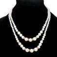 thumbnail image 1 of AYYUFE WomenPearl  Necklace with  Double-Layer Adjustable  Designed Elegant Charming  Pearl Beads Necklace for Wedding Party Banquet, 1 of 8