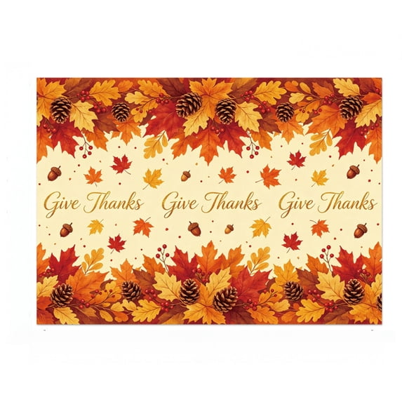 AYktou 1 Roll Fall Wrapping Paper, 27.6×19.7 Inch Thanksgiving Paper Gift Wrap Paper with Pumpkin Maple Leaves Pattern, DIY Gift Box Wrapping Supplies for Autumn Birthday Thanksgiving Party Decor