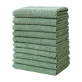 thumbnail image 1 of AYktou 10 Pcs Kitchen Dish Cloth - 12 Inch Microfiber Cleaning Cloths, Soft Absorbent Scouring Pad Degreasing Dishwashing Cloth Home Multi-Purpose Glass Towels for Tableware Window, Green, 1 of 6