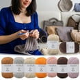 thumbnail image 1 of AYktou 100% Pure Cotton Crochet Yarn,50 gram Skeins,Worsted Medium Crocheting Yarn,32 Colors Available,4 Strands Of Combed Milk Cotton Thread Diy Doll Cotton Knitting Yarn, 1 of 7