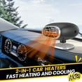 thumbnail image 1 of AYktou 12V Car Heater - Portable Car Heaters for Vehicle,Winter /Summer Fan 2 in 1 Heating and Cooling Fast Windshield Defrost De ger,Fast Heating and Cooling Car Heaters, 1 of 7