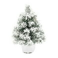thumbnail image 1 of AYktou 14 Inch Christmas Trees, Tabletop Artificial Pines Tree Christmas Tree Ornaments, Xmas Tree Faux Potted Plants Gift for Bedroom Table Centerpiece Indoor Decor Christmas Decoration, White, 1 of 6