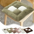 thumbnail image 1 of AYktou 16×16 Inch Chair Cushions, Home Living Room Velvet Butt Cushion Soft and Warm Stool Cushions, Winter Insulation Cushion Color Matching Thickened Lazy Back Cushions Floor Cushions, Green, 1 of 7