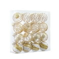 thumbnail image 1 of AYktou 16 Pcs Christmas Ball Ornaments Set-6cm/2.36" White and Gold Clear Glitter Pastic Christmas Ball Ornaments Shatterproof Xmas Tree Decoration Delicate Hanging Ornaments, 1 of 6