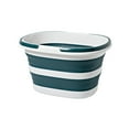 thumbnail image 1 of AYktou 16L Large Capacity Storage Bucket, Foldable Clothes Laundry Basket Laundry Hamper with Handles, Space Saving Mop Towel Cleaning Bucket Portable Foot Soaking Bucket for Camping Bathroom, 1 of 6