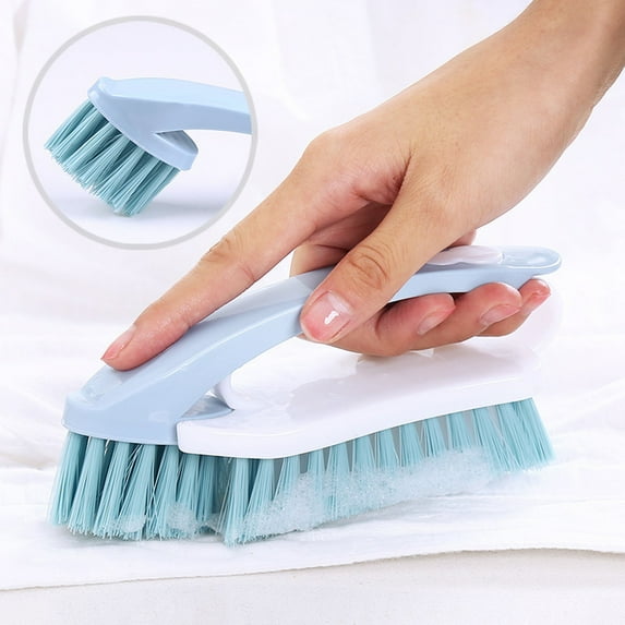 AYktou 2 in 1 Scrub Brush Cleaning Brush, Detachable Multi-Functional Household Clothes Brush & Shoe Washing Brush, Bathroom Floor Brush Scrubbing Brush for Washbasin Showe Sink Bathtub Cleaning