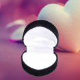 thumbnail image 1 of AYktou 2 Inch Flocking Ring Boxes, Heart-Shaped Flip Lid Gift Box Valentine's Day Portable Gift Box Mother's Day Gift Packaging Storage Box, Black, 1 of 6