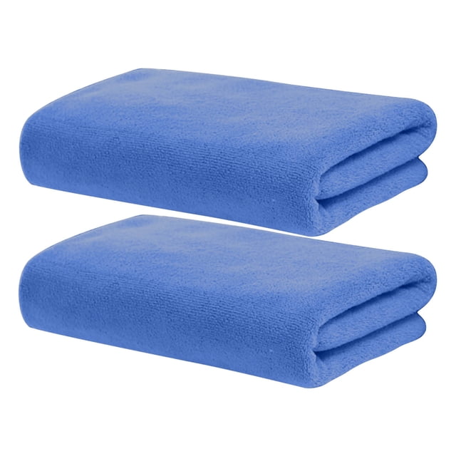 AYktou 2 Pcs Hand Towels, 29.5×13.7 Inch Super Soft Absorbent Bath Towels Microfiber Towel Solid Color Shower Towel Dry Hair Towel High Density Washcloth for Bathroom Fitness Yoga & Daily Use