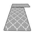 thumbnail image 1 of AYktou 2 Pcs Kitchen Mat for Floor, Floor Tile Patterns Area Rugs Non-Slip Non-Fatigue Standing Mat Bathroom Rugs Waterproof Carpet for Floor Office Laundry Kitchen Rugs Set - 47×16 & 16×24 Inch, 1 of 9