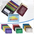 thumbnail image 1 of AYktou 2 Pcs Pencil Pouch for 3 Ring Binder, Large Pencil Case Pouch Pen Bags with 3 Reinforced Grommets & Clear Window, File Folder Document Bag Binder Pencil Bag Zipper Pouch Stationery Bag, 1 of 9