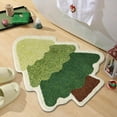 thumbnail image 1 of AYktou 20×32 Inch Christmas Bathroom Rugs, Cute Christmas Tree Shape Carpet, Area Rugs for Living Room Washable Rugs Soft Bathtub Carpet Absorbent Bath Mat for Home Kitchen Bedroom, 1 of 6