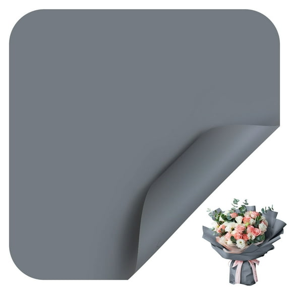 AYktou 20 Sheets Translucent Flower WrapPaper - Waterproof Floral Bouquet WrapPaper,Florist Supplies Packaging Paper for Wedding Valentine's Day,Mother's Day Birthday Gift DIY