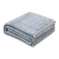 thumbnail image 1 of AYktou 28×39 Inch Flannel Throw Blankets, Super Soft Solid Blanket Portable Bath Towels Sofa Nap Blanket, Breathable and Comfortable Fabric Blanket for Home Bedroom Travel Camping, Gray, 1 of 4