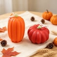 thumbnail image 1 of AYktou 2Pcs Fall Pumpkin Scented Candles, Pumpkin Shaped Spice Candle, Thanksgiving Aromatherapy Candles, Autumn Handmade Soy Wax Cute Mini Pumpkin Votive Candles for Tabletop Fireplace Home Decor, 1 of 8