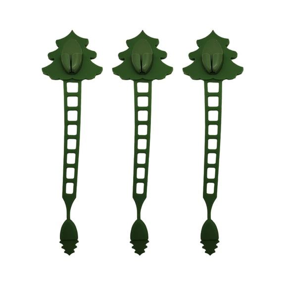 AYktou 3 Pcs Christmas Wreath Hook, Light Weight Silicone Hook Wreath Bracket, Simulation Rattan Hanging Vines Fixed Hook for Christmas Tree Balls Decorative Bow Staircase Decoration