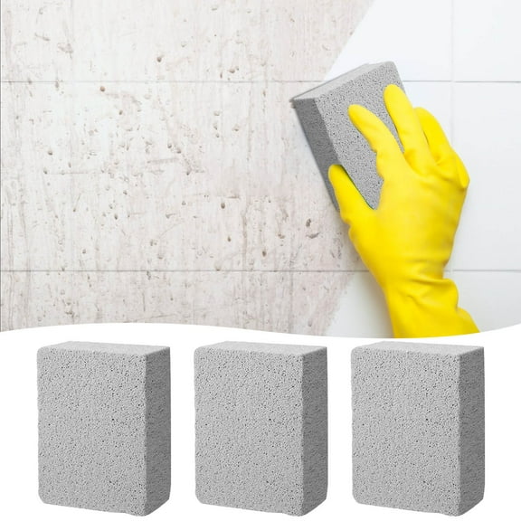AYktou 3 Pcs Pools Pumice Stones for Pool Cleaning, Pumice Block Pool Tile & Concrete Cleaner Calcium Removes Cleaning Block, Water Features & Spa & Pool Cleaner for Grout Concrete Grime Cleaning
