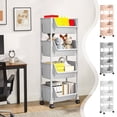 thumbnail image 1 of AYktou 3-Tier Corner Shelf, Large Capacity Bathroom Organizers and Storage, Toilet Storage Rack Bathroom Shelves Living Room Shelf Snack Rack Kitchen Organizers for Bottles Sundry Cosmetics, Black, 1 of 7