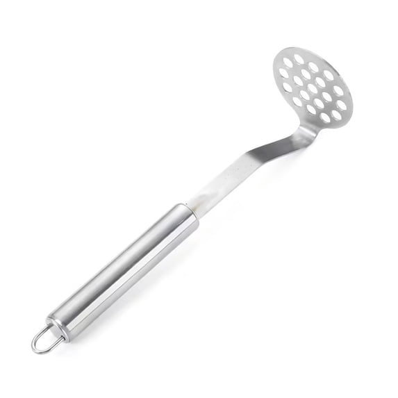 AYktou 304 Stainless Steel Potato Masher, Kitchen Tools Heavy Duty Mashed Potato Maker & Fruit Mash Tool, Kitchen Cooking Utensils with Hanging Hole Spatula Masher for Sweet Potato Vegetable