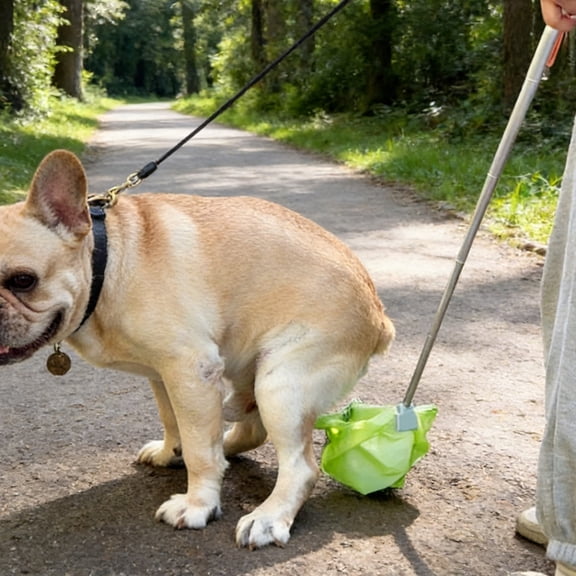 AYktou 32 Inch Pooper Scoopers, Dog Toilet Dog Outdoor Pooper Scoopers with Poop Bag, Portable Long Handle Dog Poop Collector Catcher Scooper for Small and Medium Dogs Walking Dogs Use