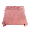 thumbnail image 1 of AYktou 39×28 Inch Throw Blanket, Imitation Woven Check Pattern Sofa Blanket, Washable Breathable Fuzzy Blanket Office Nap Blanket Cover for Bedroom Sofa Couch Chair Home Supplies, Pink, 1 of 6