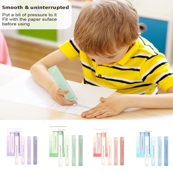 AYktou 4 Pcs Correction Tape Type Double-Sided Tapes, Gradient Color Strong Adhesive Roller Double-Sided Adhesive Tape for Handcrafting Photo Framing Pasting Card Making and Gift Wrapping, Green