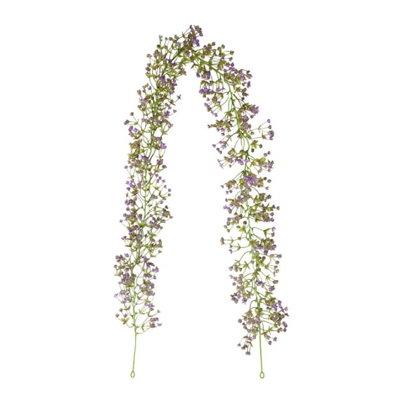 AYktou 4 Pcs Spring Garlands, 5.9 Ft Wedding Artificial Flowers Babysbreath Vines Hanging Ornaments Holiday Floral Rattan fake plants for Easter Thanksgiving Birthday Garden Fireplace Table Decor