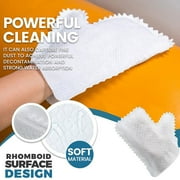 AYktou 40 Pcs Dusting Gloves for House Cleaning,Dual-Sided Disposable Dusting Mitt Microfiber Dusting Cloth,White