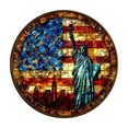 thumbnail image 1 of AYktou 4th of July Decorations-Stained Glass Window Hanging,2D Acrylic USA Flags Stained Glass Suncatcher,Art Crafts Pendant for Home Door Independence Day Memorial Day Decorations, 1 of 8