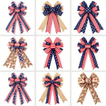 thumbnail image 1 of AYktou 4th of July Decorations Wreath Bow - 7" Red White and Blue Wreaths for Front Door,Stripe Star Bows Patriotic Wreath for 4th of July Tree Decorations,Independence Day,Memorial Day Decorations, 1 of 9