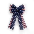 thumbnail image 1 of AYktou 4th of July Decorations Wreath Bow - Red White and Blue Wreaths for Front Door, Stripe Star Bows Patriotic Wreath for 4th of July Tree Decorations, Independence Day, Memorial Day Decorations, 1 of 8