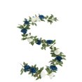 thumbnail image 1 of AYktou 5.91FT Flower Garland Fake Blue White Roses Flower Vines,Artificial Rose Flower Hanging Silk Rose for Home Hotel Office Wedding Party Garden Indoor Outdoor Decor Wall Decoration, 1 of 7