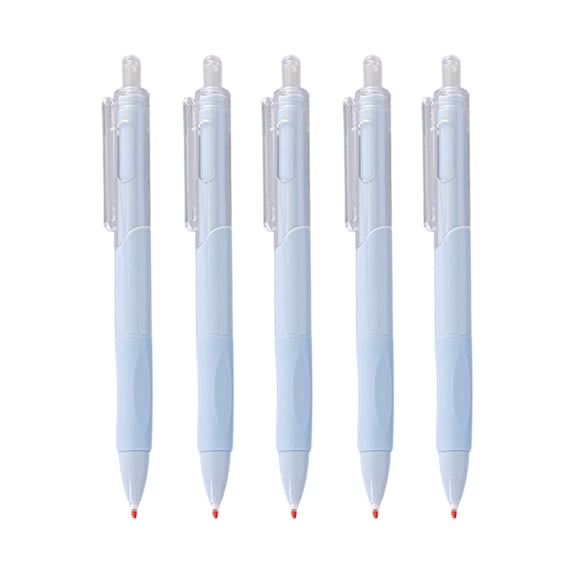 AYktou 5 Pcs Gel Pens, 0.5mm Fine Point Black Ink Pens Smooth Writing Pens with Non-Slip Textured Grip, Office Supplies High-End Retractable Pens Concise Aesthetic Pens for Business Journaling