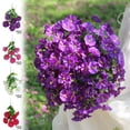 thumbnail image 1 of AYktou 50 Pcs Artificial Flowers Artificial Petunia Bouquet, 12.2 Inch Silk Flower Faux Plants Wedding Bouquet DIY Floral Arrangement for Flowerpot Arch Fence & Party Background Indoor Outdoor Decor, 1 of 7