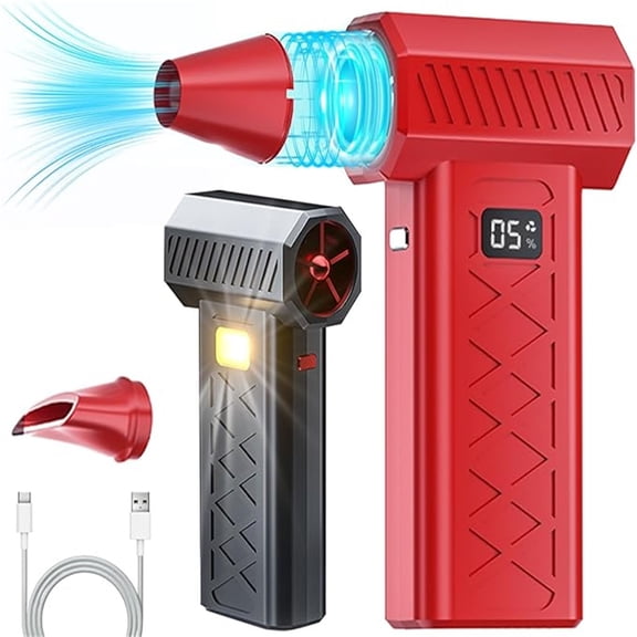 AYktou 5000W Turbo Blower Snow Blower, Indoor and Outdoor Cleaning Blowers Portable Turbine Frostguards Blower for Car Windshield Defrost Snow Removal Computer Keyboards Household Surfaces