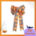 thumbnail image 1 of AYktou 5Pcs Large Fall Bows for Wreath,Thanksgiving Wreath Bows Yellow Orange Plaid Bows for Farmhouse Wreath Indoor Outdoor Holiday Christmas Party Door Wall Decoration(10 x 18 Inch), 1 of 5