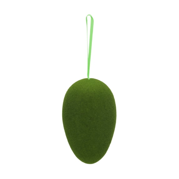 AYktou 6×9 Inch Hanging Easter Eggs, Foam Filling Surprise Easter Decor Hanging Ornaments Spring Decorative Hanging Egg Baubles for Indoor & Outdoor Decor Home Table Use Party DIY Craft Decor, Green