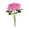 thumbnail image 1 of AYktou 6 Pcs Artificial Roses, 13 Inch Valentine's Day Silk Faux Flower Bundle DIY Flower Arrangement Fake Plants Wedding Hand bouquet Graduation Ceremony Birthday Mother's Day Gift Decor, Hot Pink, 1 of 6