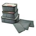 thumbnail image 1 of AYktou 6 Set Packing Cubes for Suitcases,6 Various Sizes (Large,Medium,Small) Sturdy Luggage Organizer Bags Set for Travel Accessories Clothes Storage Bag with Laundry Bag for Man & Women Travel, 1 of 1