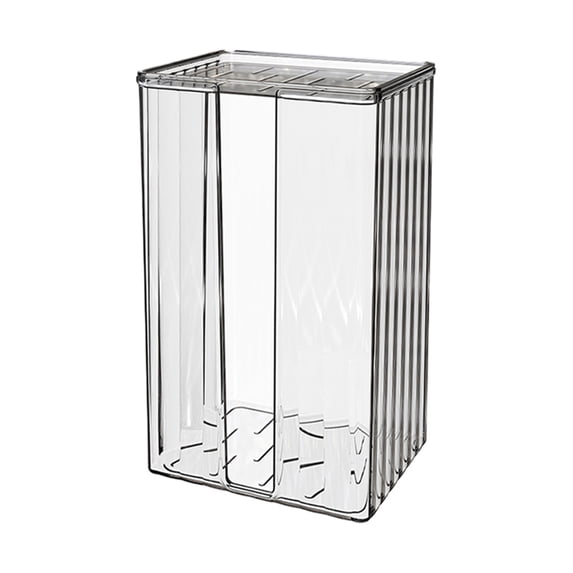 AYktou 7.4×4.9×3.10 Inch Wall Mounted Tissue Box Cover, Transparent Waterproof Tissue Holders Non-Destructive Adhesive Tissue Box Holders for Home Bathroom Living Room Kitchen Supplies