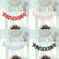 thumbnail image 1 of AYktou 78.7 Inch Ribbon Bow Banners, Christmas Tree Ornaments Valentine's Day Decorative Flags Birthdays Bowknot Hanging Garland Indoor & Outdoor Decor Events Party Bow Ties String, Red, 1 of 7