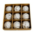 thumbnail image 1 of AYktou 9Pcs Christmas Balls Ornaments, PVC Hanging Ball Xmas Tree Decorations Set Multiple Style Hanging Balls Pendants Christmas Baubles for Home Xmas Tree Holiday Party Scene Aarrangement, Silvery, 1 of 6