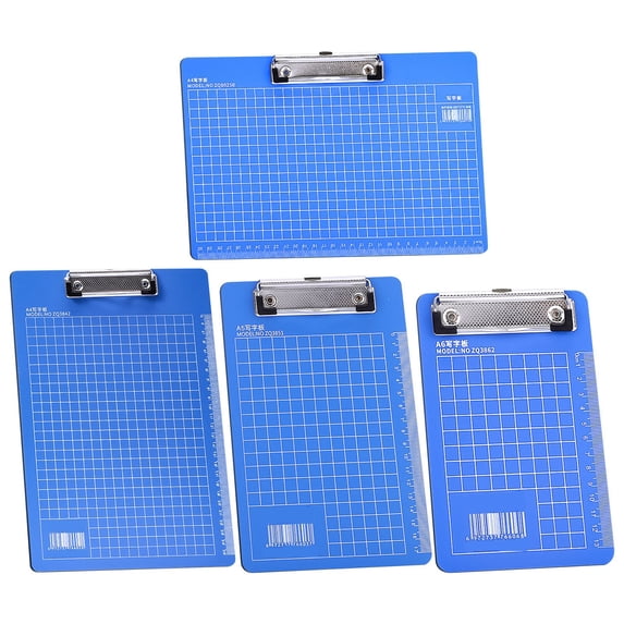 AYktou A4 Grid lines Clipboards - Drawing Grid Sketch Design Flipboard, Horizontal Hardboard Clip Board, Office Supplies Metal Clip Clipboard Writing Board Papers Clip for Home Office Nurses Folder
