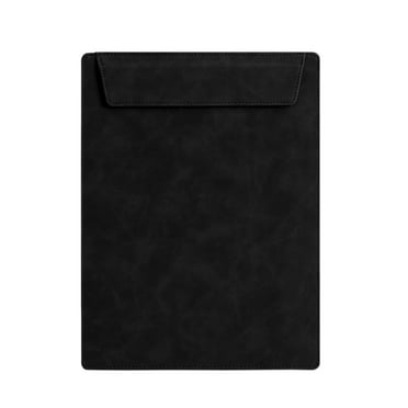 AYktou A4 Leather Clipboard with Strong Magnets Clip 12.01x9.13in PU Clipboard with Pen Holder Loop Portable Smooth ClipBoard Writing Pad for Nurses Students Office School