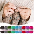 thumbnail image 1 of AYktou Acrylic Yarn Mini Skeins - Cotton Yarn of Soft Lightweight Yarn for Crocheting and Knitting Craft Project,Assorted Crochet Yarn Bulk Kit for Adults and Kids,26 Colors, 1 of 6