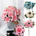 thumbnail image 1 of AYktou Artificial Peony Flower Silk Peonies Bouquet,Fake Flowers for Home Home Office Wedding Party Festival Bar Decor, 1 of 9